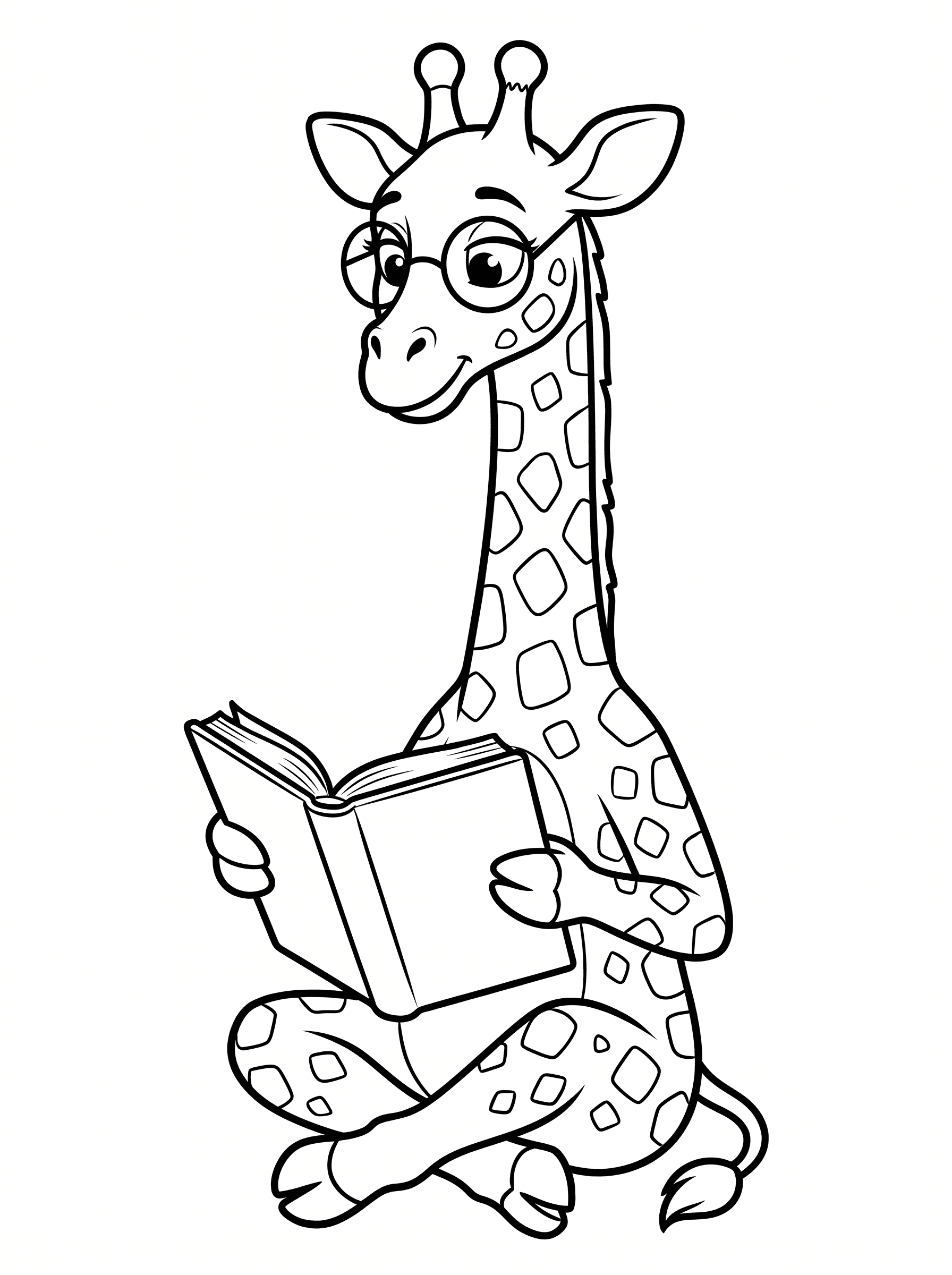 Jenny Reading with Glasses
