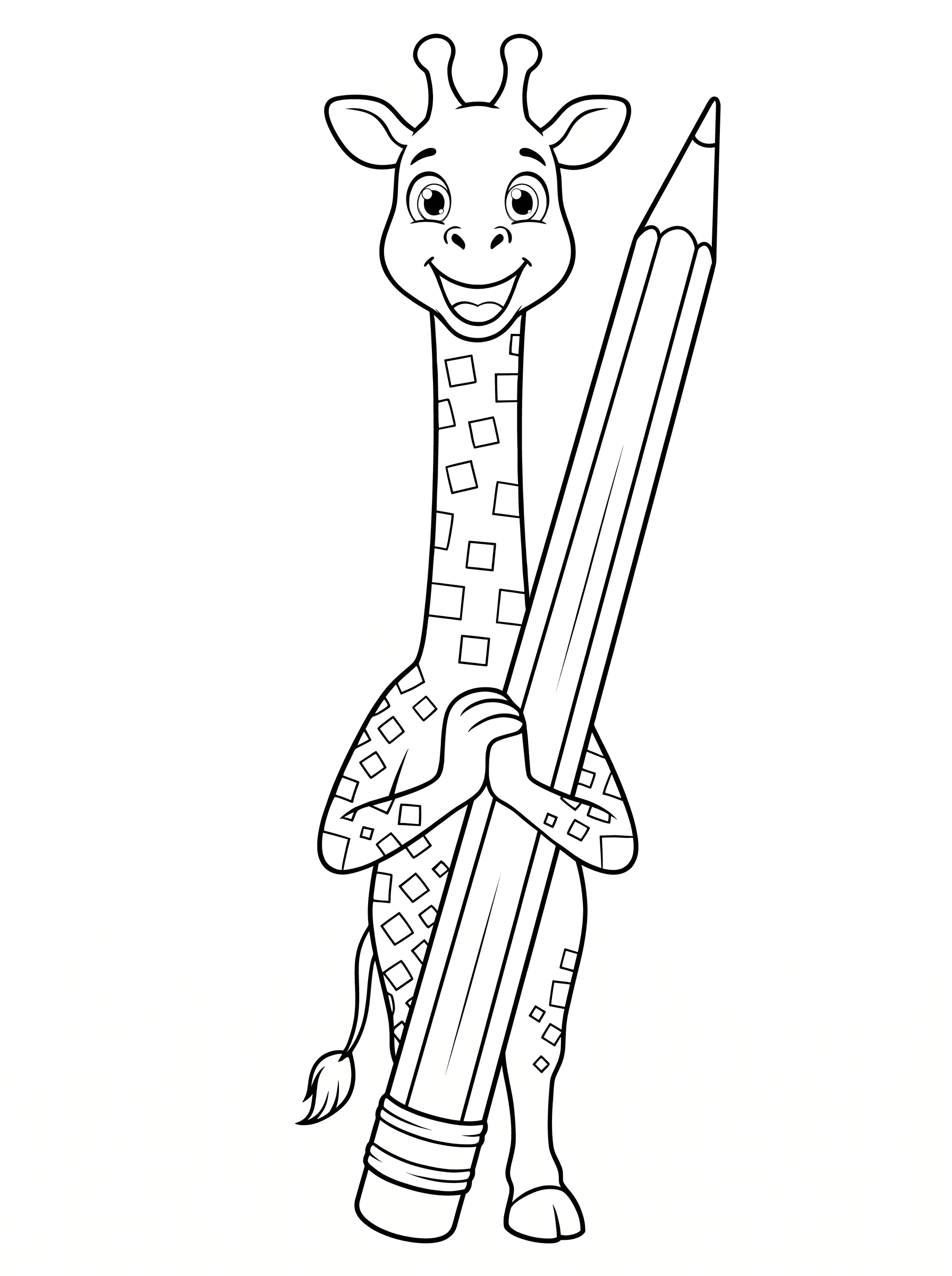Jenny with a Giant Pencil